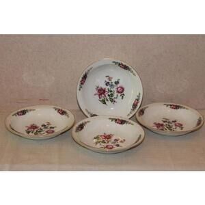 Vintage Monarch China Belvedere Soup Bowls - Set of 4